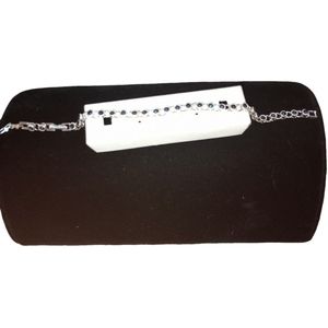 Blue round pave tennis bracelet